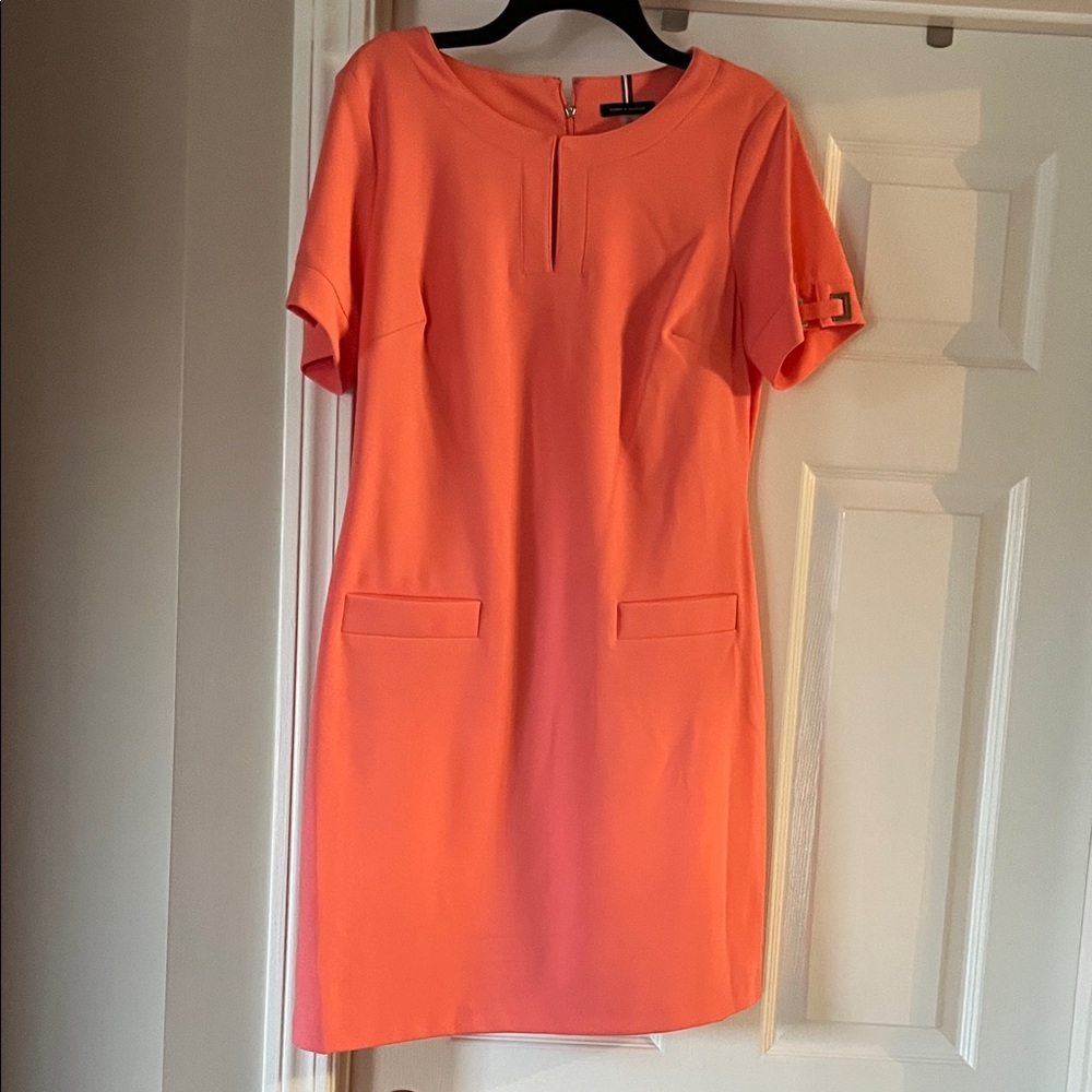 Tommy Hilfiger Vibrant Orange above knee dress